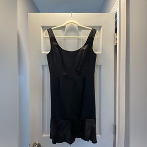 Laundry little black satin dress. Women size 8P